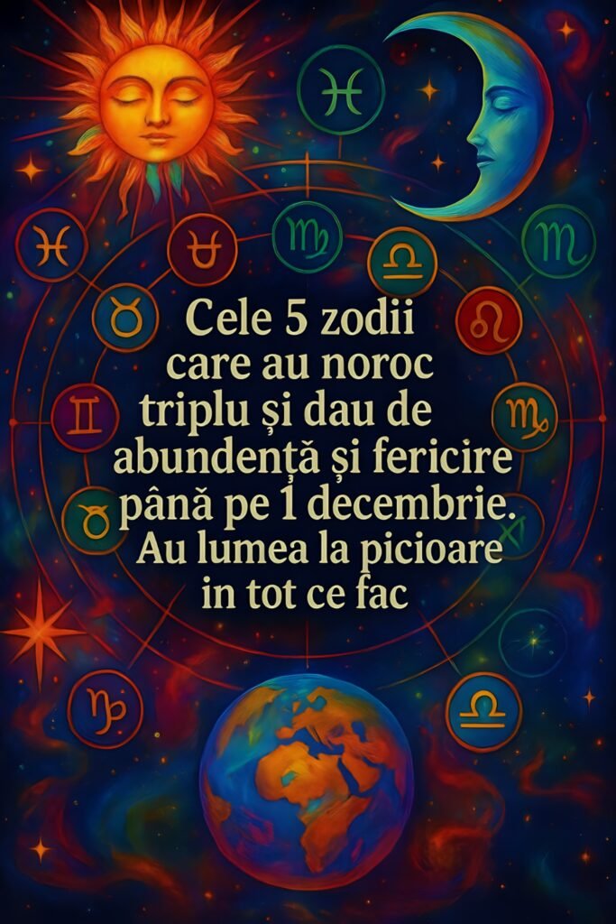 Cele 5 zodii care au noroc triplu si dau de abundenta si fericire pana pe 1 decembrie. Au lumea la picioare in tot ce fac